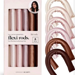 Kitsch Satin Wrapped Flexible Curling Rods